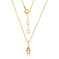 Morganiet met diamant Hanger model N009659