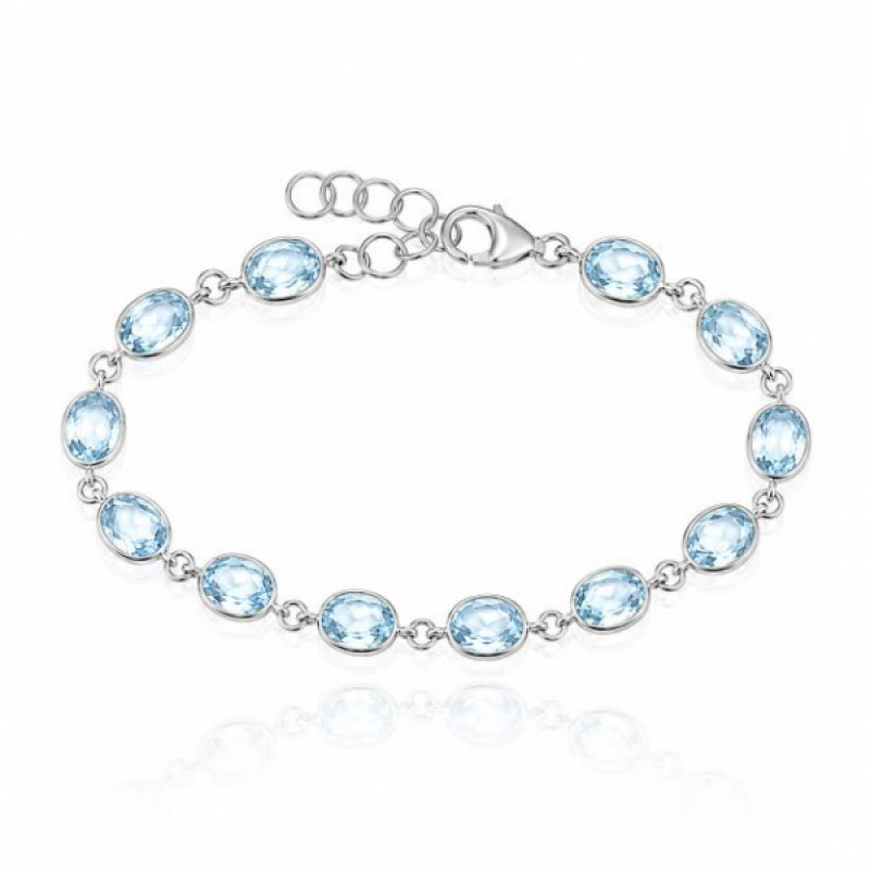 Blauwe Topaas Armband model B5-029