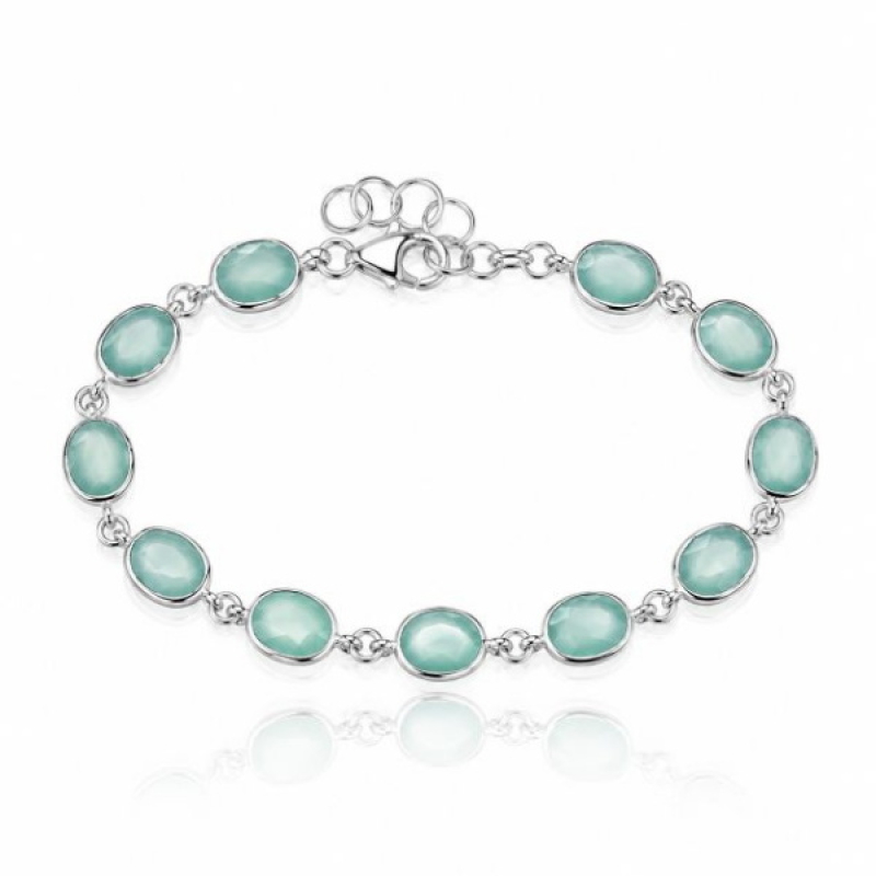 Chalcedoon aqua Armband model B5-029