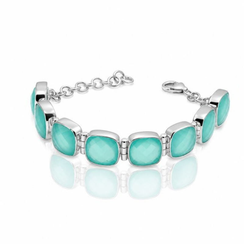 Chalcedony aqua Bracelet model B5-055