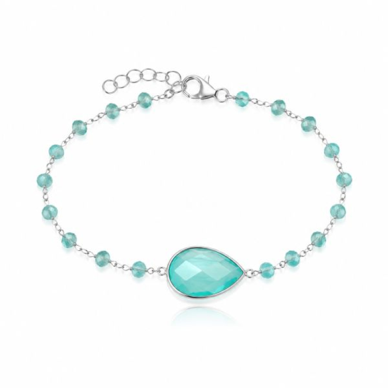 Chalcedoon aqua armband Model B5-085