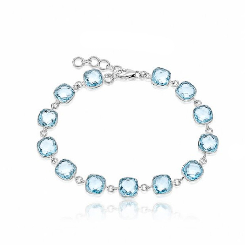 Blauwe Topaas Armband model B6-007