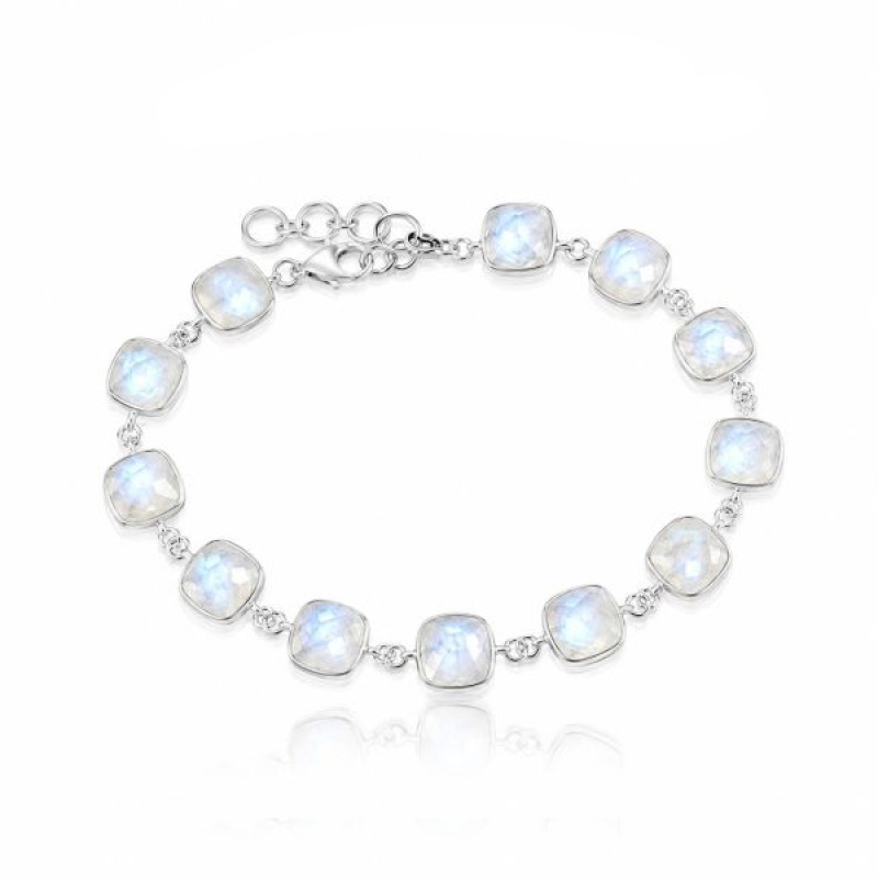 Regenboog Maansteen Armband model B6-007