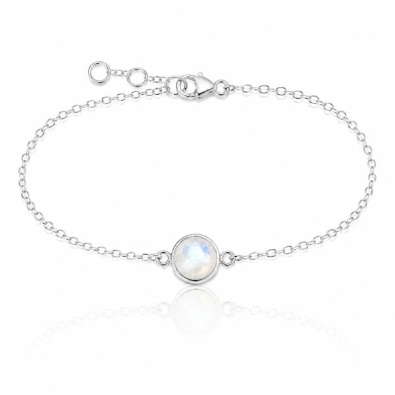 Rainbow Moonstone bracelet Model B6-008
