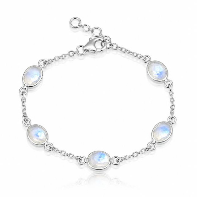 Regenboog Maansteen Armband model B7-008