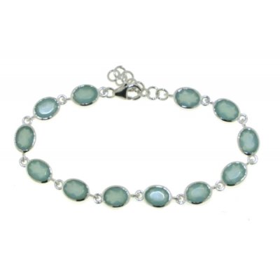 Chalcedoon aqua Armband model B5-029