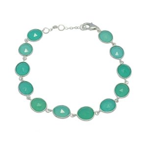 Chalcedony aqua Bracelet model B5-059