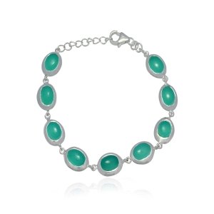 Chalcedoon aqua Armband model B5-060