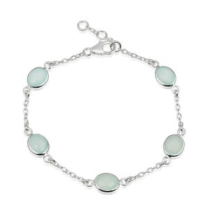 Chalcedony Aqua Bracelet model B7-008