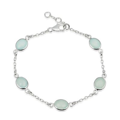 Chalcedoon Aqua Armband model B7-008