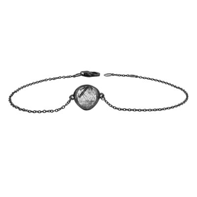 Tourmalinated Quartz Bracelet model B7-013