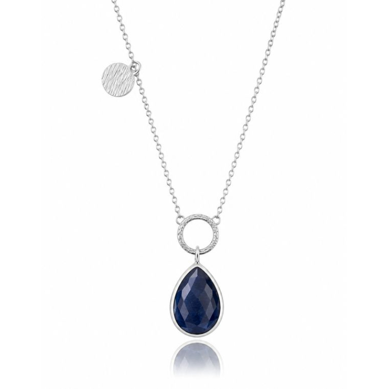 Blue Sapphire Necklace model N5-004