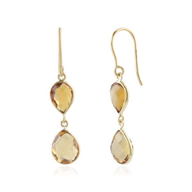 Citrine Hanging earrings model E016221