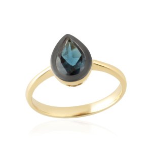 Blauwe Topaas London Ring model R014982 Blauwe Topaas London Ring model R014982