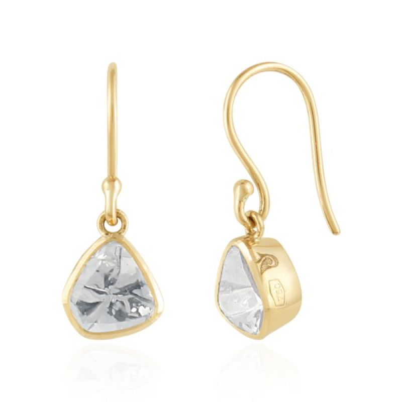 Polki diamant Oorhangers model E014621