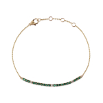 Smaragd tennisarmband met diamant model B012760