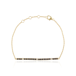 Blauwe Saffier Tennisarmband met diamant model B012760