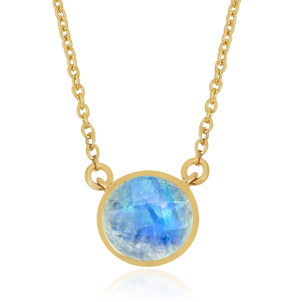 Regenboog Maansteen Collier model N011150