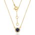 Blue Sapphire with diamond Necklace model N010386