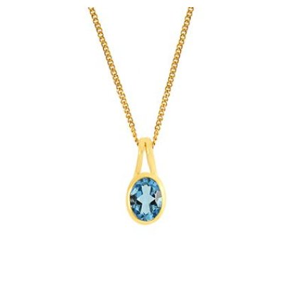 Blue Topaz Pendant model P17471