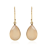 Maansteen, perzik Oorhangers model E010574