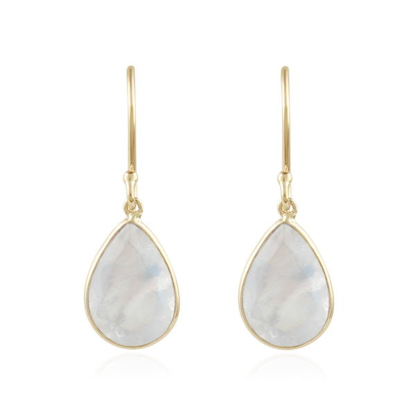 Regenboog Maansteen Oorhangers model E010574