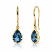 Blue Topaz london Hanging earrings model E011152 
