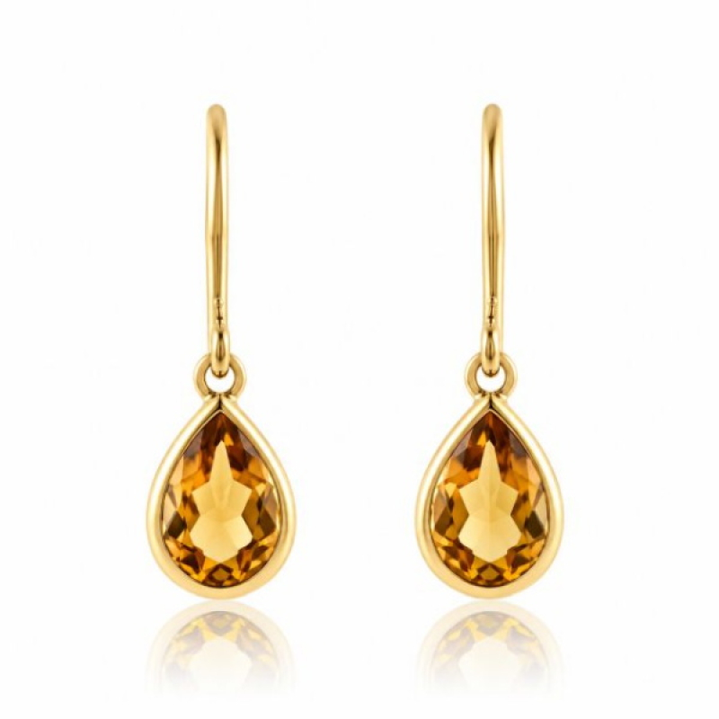 Citrine Hanging earrings model E011152 
