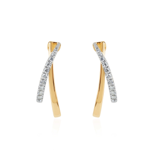 Creolen met diamant model E011566 Creolen met diamant model E011566
