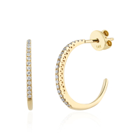 Creoles with diamond model E012708