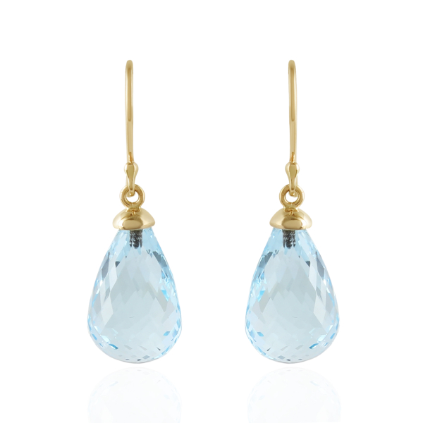 Blauwe Topaas sky Oorhangers model E015033