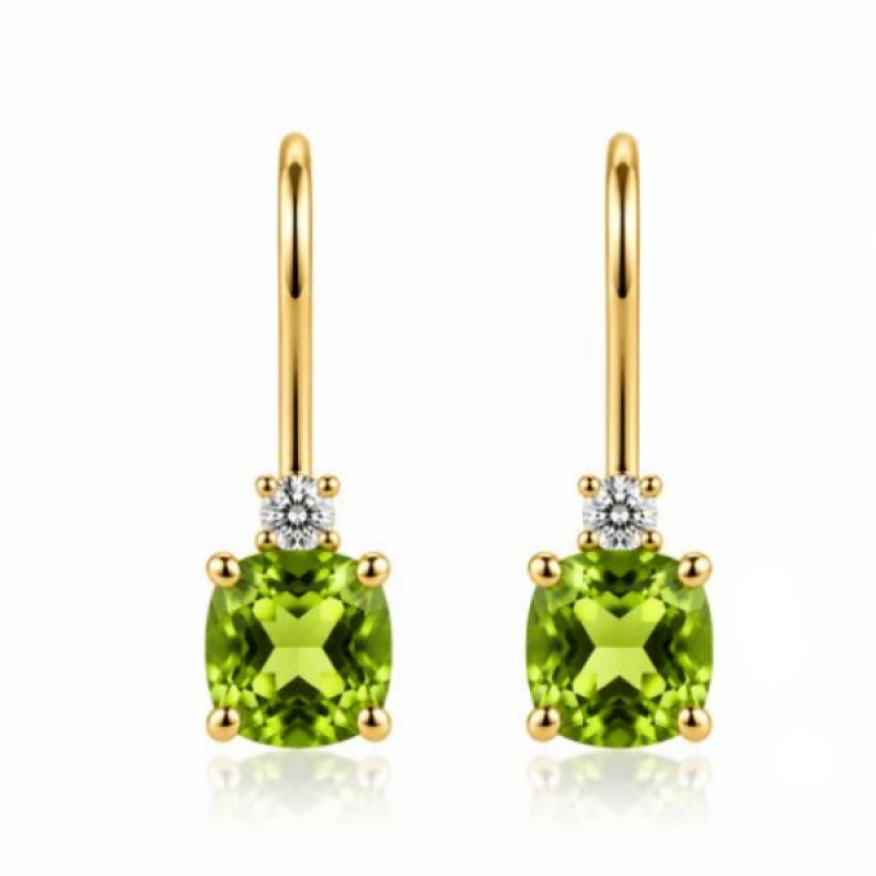 Peridot Hanging earrings model E015063