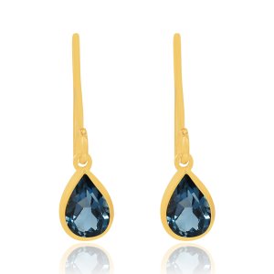 Blue Topaz london Hanging earrings model E011152 