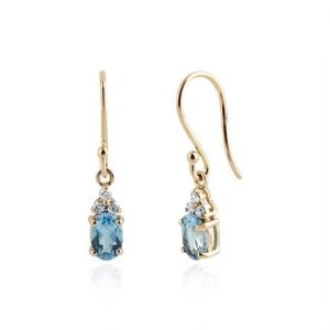 Blue Topaz Hanging earrings model E012362