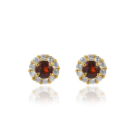 Ruby with diamond studs model E01174