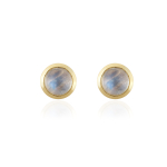 Rainbow Moonstone Studs model E015068