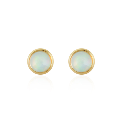 Ethiopian Opal Studs model E015068