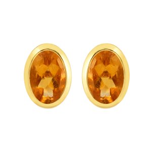 Citrine Studs model E17469