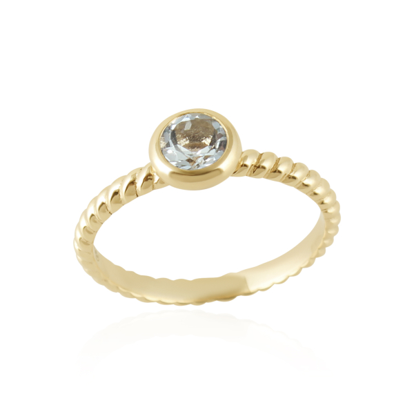 Aquamarijn Ring model R010286