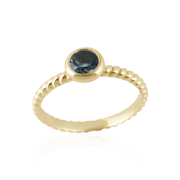 Blauwe Topaz london Ring model R010286