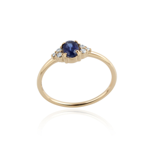 Kyaniet met diamant Ring model R010734