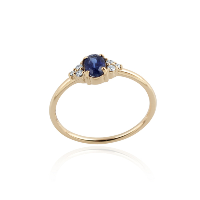 Kyaniet met diamant Ring model R010734