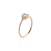 Morganite with diamond Ring model R010734