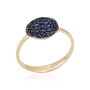 Blauwe Saffier Ring model R011371 Blauwe Saffier Ring model R011371