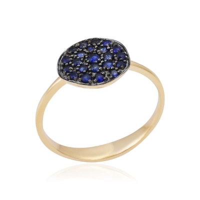  Blauwe Saffier Ring model R011371
