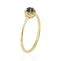  Blauwe Saffier met diamant Ring model R011742