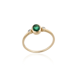 Emerald with diamond Ring model R17472