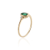 Smaragd met diamant Ring model R17472