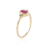 Robijn met diamant Ring model R17472