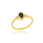 Blue Sapphire with diamond Ring model R17472
